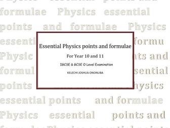 Get an A* in  Physics GCSE and IGCSE O' Level Examination