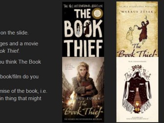 THE BOOK THIEF - GCSE and Functional Skills annotation and language and structure lesson