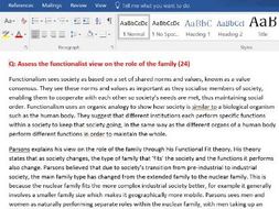 New Spec Ocr A Level Sociology Family And Relationships Essays By New Spec Ocr A Level Sociology Family And Relationships Essays