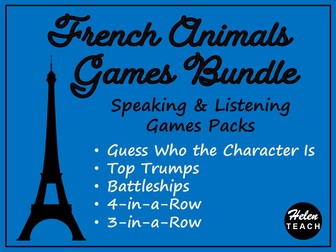 French Animal Games Packs BUNDLE