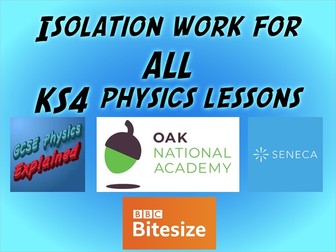 Isolation work for ALL physics lessons