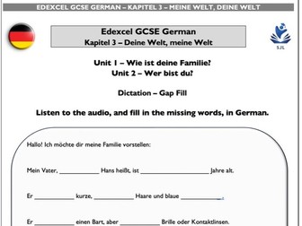 NEW EDEXCEL GCSE GERMAN - LISTENING EXERCISES - CHAPTER 3