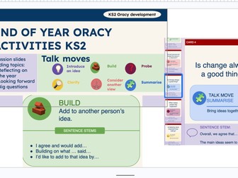 KS2 Tracy Bundle | Discussion Slides, Talk Move Posters & Transition Discussion Cards