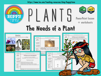 Needs of a Plant Lesson