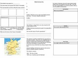 'Make Germany Pay' - Worksheet to support the BBC TV Documentary