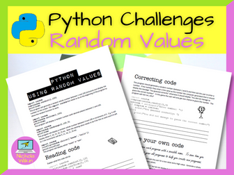 Python Random Values Programming Challenges