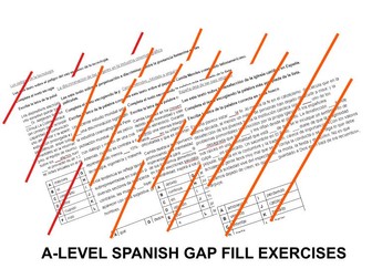 A-level Spanish gap fill exercises 4 themes