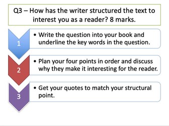 English Language Paper 1 Practise - Q1-5