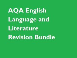 AQA English Language and Literature Revision Resources