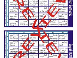 Present Simple Tense with Verb Be and Yes-No Questions Battleship Board Game
