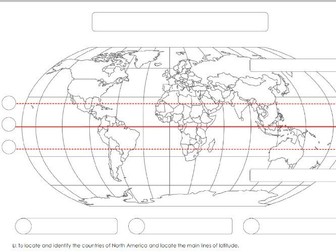 Lines of Latitude (Equator, Tropics of Cancer and Capricorn)