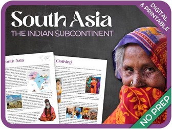 South Asia (The Indian Subcontinent)