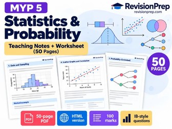 MYP 5 MATHS STATISTICS AND PROBABILITY