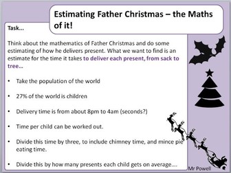 Father Christmas Present Time - Standard Form