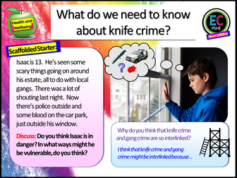 Knife Crime + Gangs PSHE