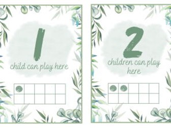 How many can play here? Ten frame cards