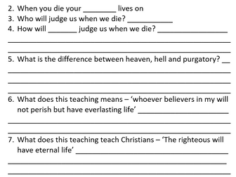 RS GCSE AQA Christianity work booklet