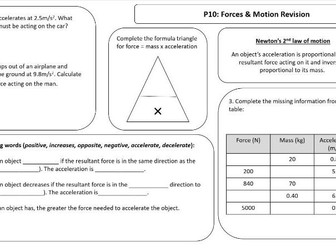 Forces & Motion (AQA 9-1 Combined Science Foundation)