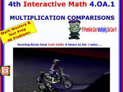 4.OA.1 Math Interactive Test Prep – Multiply & Compare for 4th Grade