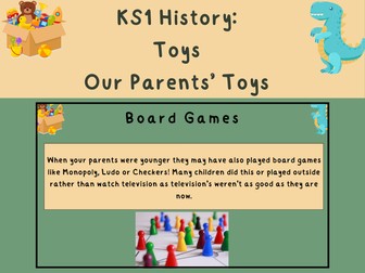 KS1 History Lesson: Parents Toys