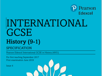 iGCSE Edexcel Cause and course of WW1 (A1)