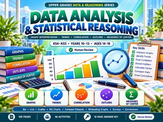 Data Analysis & Statistical Reasoning Workbook | KS4–KS5 | 100 Pages