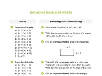 Algebra - Expanding Double and Triple Brackets