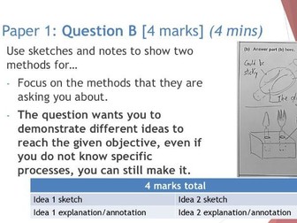 Cambridge IGCSE D&T Paper 1 Cheat Sheet