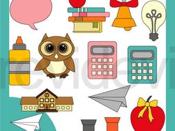 Fun Education Clip art - Back to school clipart resource