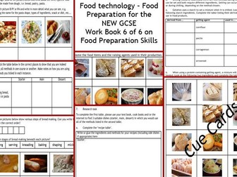 food gcse cards technology edexcel aqa tech wkbk prep cue skills