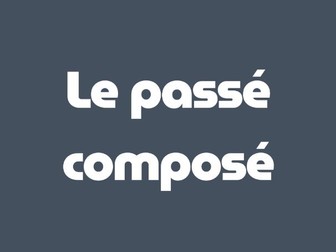 Passé composé handout
