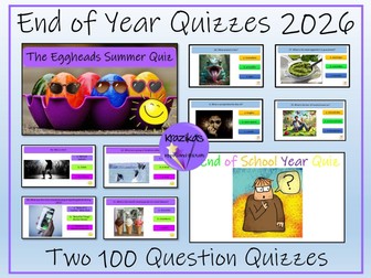 End of Year Quiz Bundle