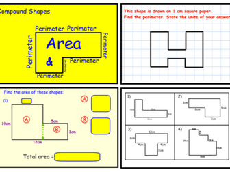 Perimeter and Area of Compound Shapes (pptx)