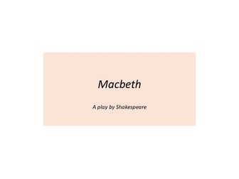 Macbeth Full SOW