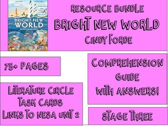 Bright New World -Bulk Bundle - Teacher Guide - Workbook -Task Cards - Stage 2/3