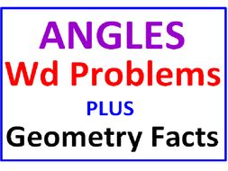 Angles Word Problems PLUS Geometry Facts True or False