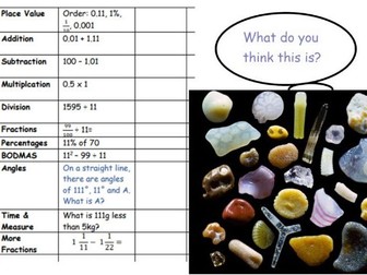 Year 6 Morning Starters