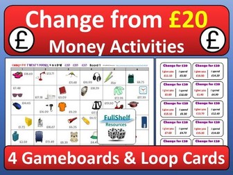 Money Activities Change from £20