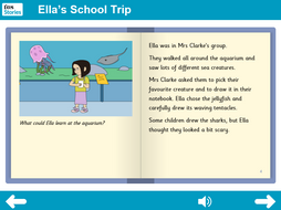 Ella's School Trip Interactive Storybook - Independent Reader Level - PSHE KS1