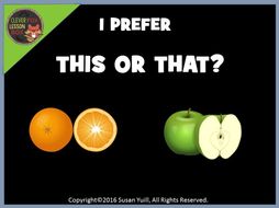 Ice Breaker - PowerPoint Game - This or That