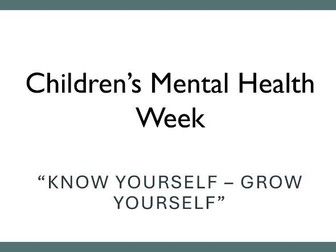 Children’s Mental Health Week – KS3 & KS4 Growth Mindset Activities