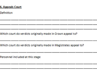 Unit 3 WJEC Criminology LO2 and LO3 Student Work Booklet