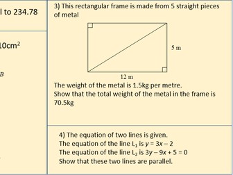 GCSE Maths - "Show that ..." Exam Questions