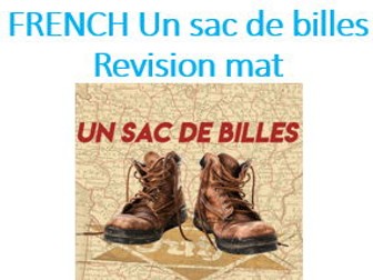 FRENCH A level Un sac de billes Revision mat