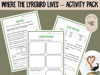 Where the Lyrebird Lives | Literacy Worksheets and Activities | BOOK WEEK 2023