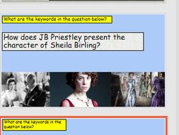 An Inspector Calls GCSE Exam Process With Practice Questions