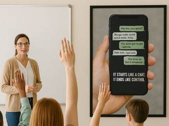 County Lines & Exploitation Awareness Poster: It Starts like Chat