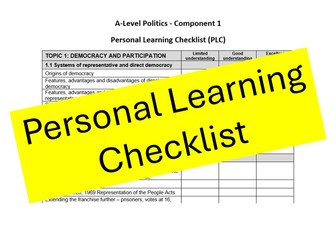 PLC Politics Edexcel - Component 1