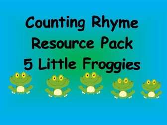 Counting Rhyme Resource Pack - 5 Little Froggies