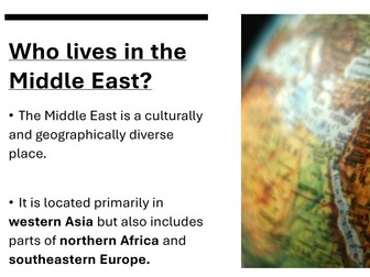 The Human geography of the Middle East